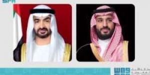 ولي العهد يعزي هاتفيًا رئيس دولة الإمارات في وفاة الشيخ طحنون آل نهيان - نايل 360