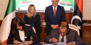بحضور الدبيبة وميلوني ..توقيع ثلاث اتفاقية بين ليبيا وإيطاليا - نايل 360