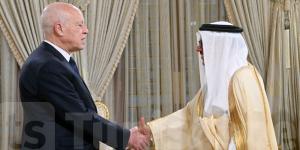 قيس سعيد يستقبل عبد اللطيف بن راشد الزياني وزير الخارجية البحرين - نايل 360