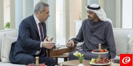 رئيس الإمارات بحث مع وزير خارجية تركيا بالجهود للتوصل لوقف فوري لإطلاق النار في غزة - نايل 360
